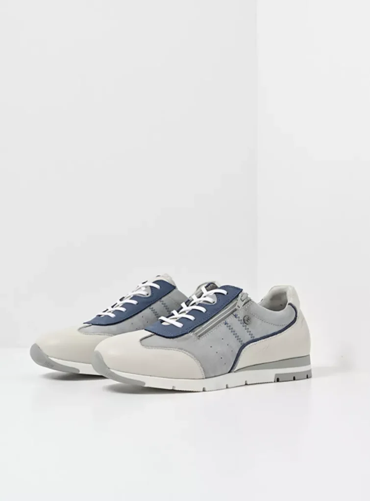 Wolky Sneakers 02526 Yell 37801 gebroken wit/denim leer