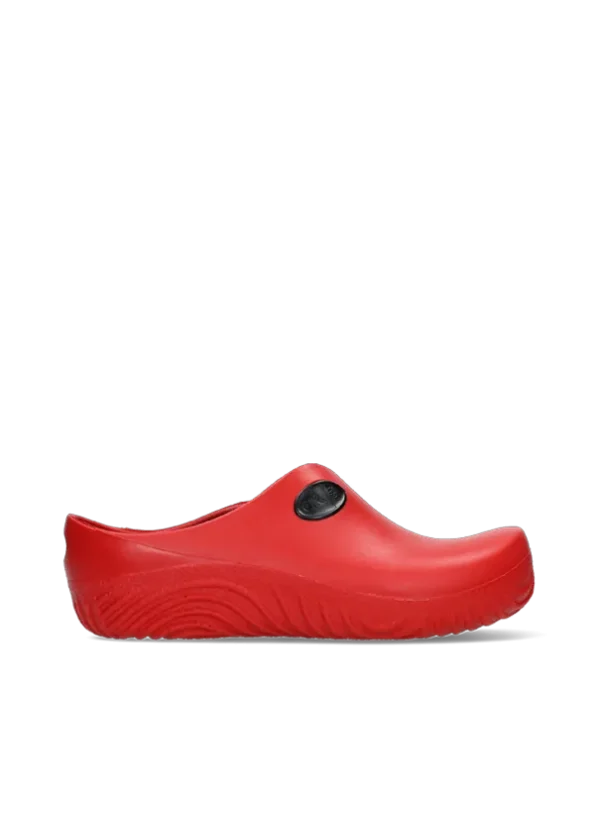 Wolky OK Clog-Klomp - rood PU Klompen voor dames