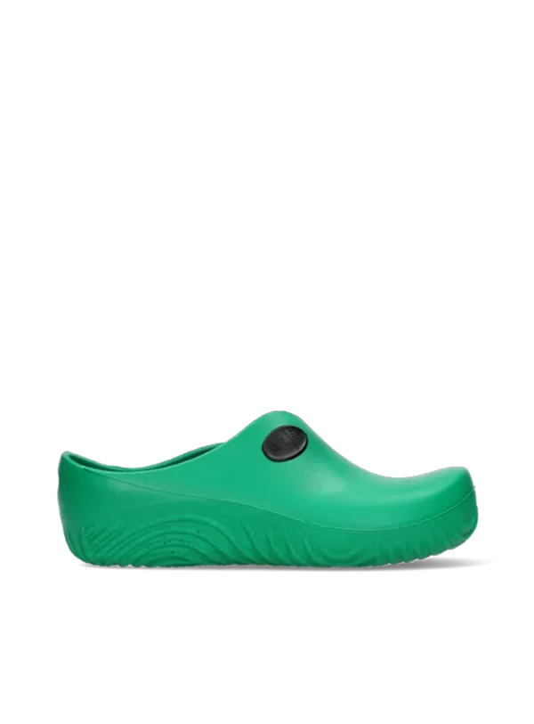 Wolky OK Clog-Klomp - groen fluor PU Klompen voor dames