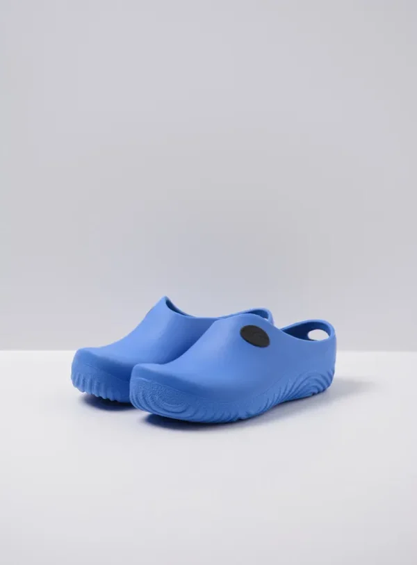 Wolky OK Clog-Klomp - sky-blue PU Klompen voor dames