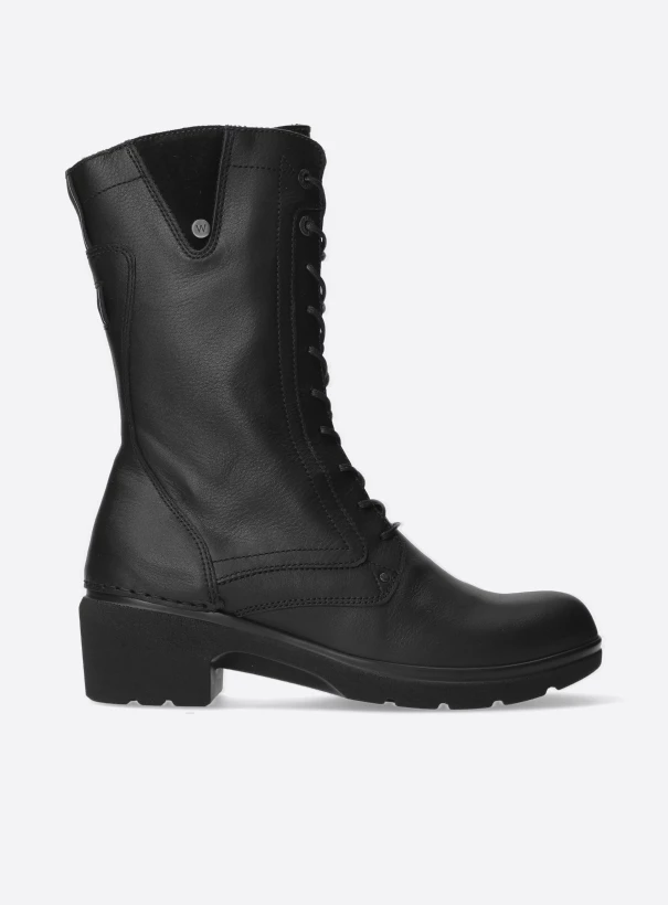 wolky biker boots 02781 shan 24000 zwart leer