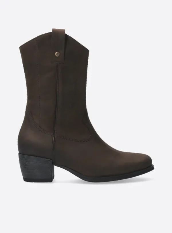 Wolky Caprock HV - bruin nubuck Cowboylaarzen voor dames