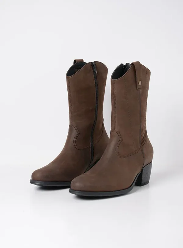 Wolky Caprock HV - bruin nubuck Cowboylaarzen voor dames