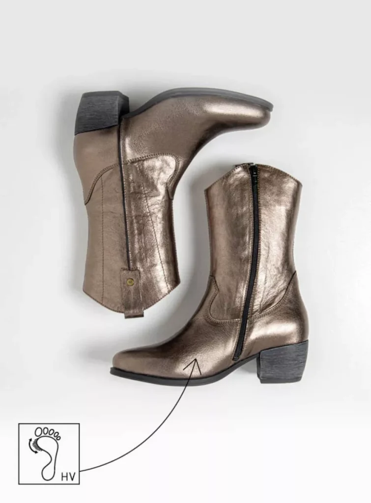 Wolky Laarzen 02880 Caprock HV 23203 lood metallic leer