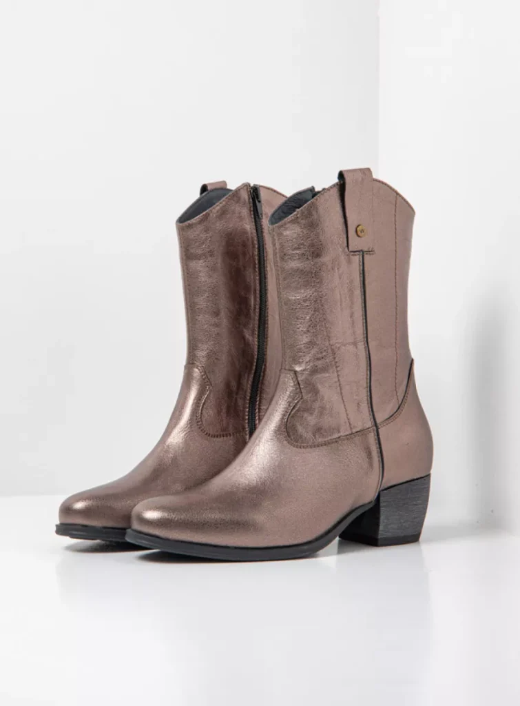Wolky Laarzen 02880 Caprock HV 23203 lood metallic leer
