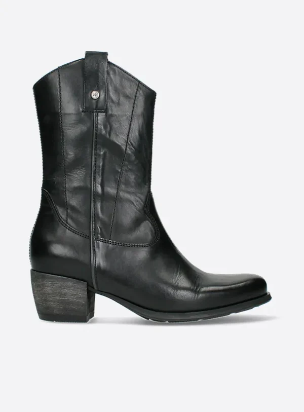 Wolky Caprock HV - zwart leer Cowboylaarzen voor dames