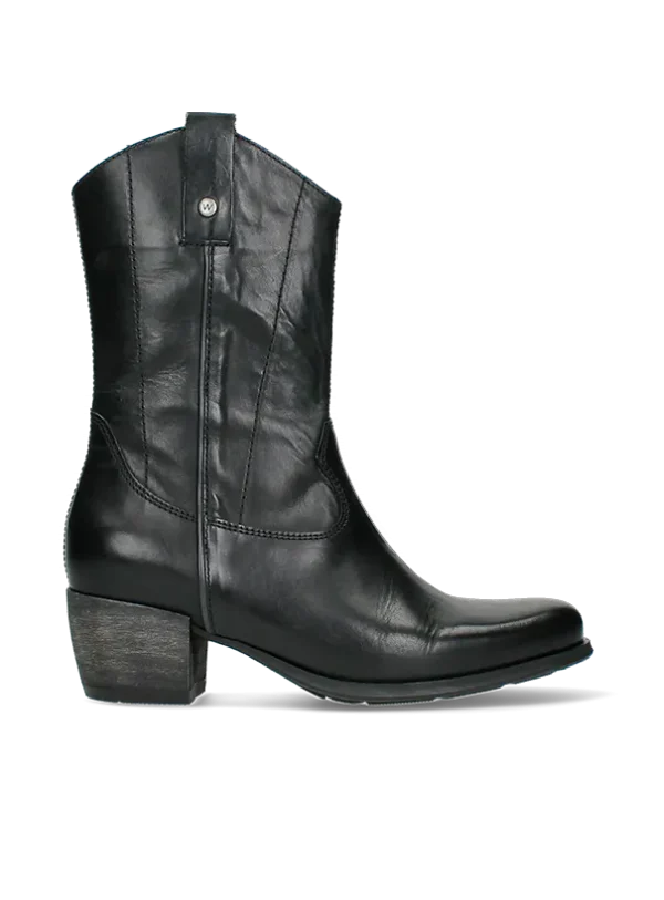 Wolky Caprock HV - zwart leer Cowboylaarzen voor dames