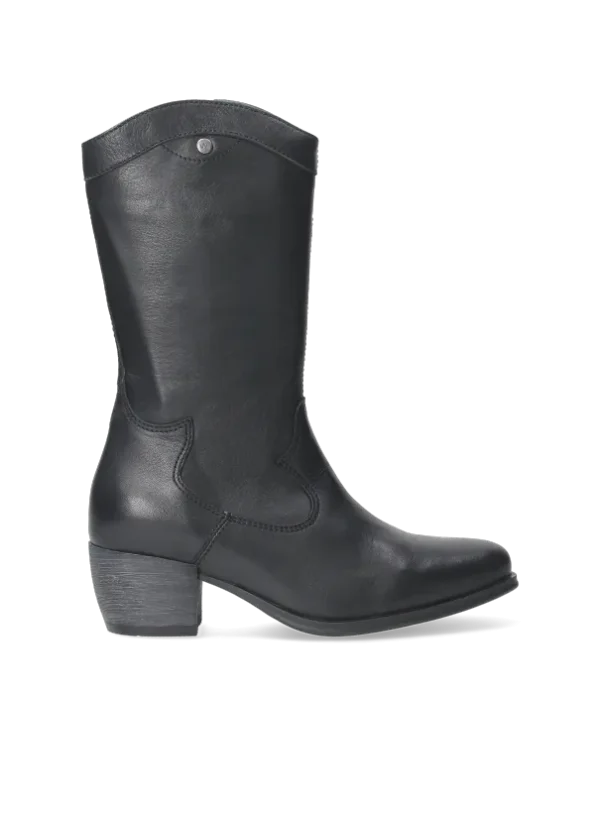 Wolky Caldwell HV - zwart leer Cowboylaarzen voor dames