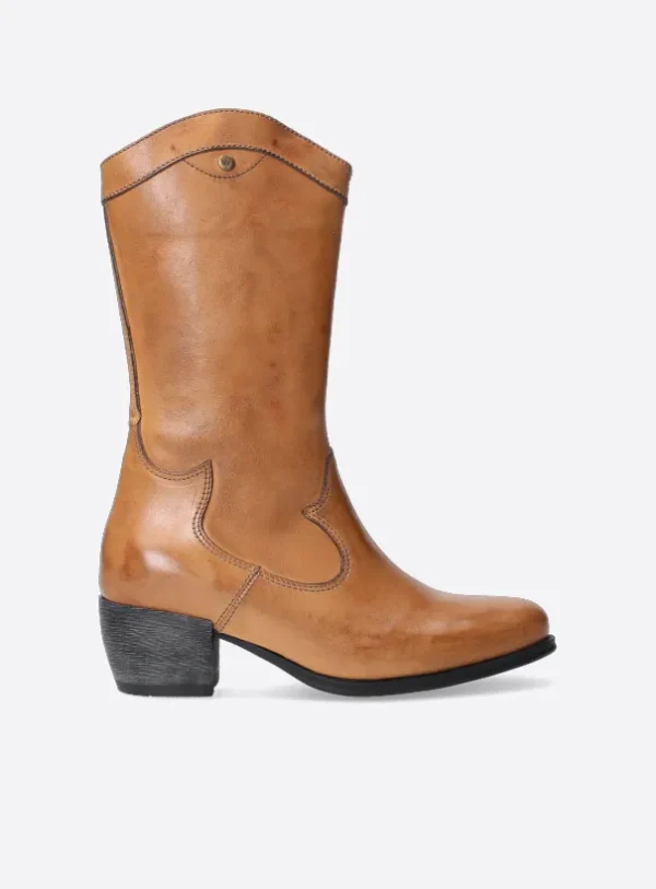 Wolky Caldwell HV - karamel leer Cowboylaarzen voor dames