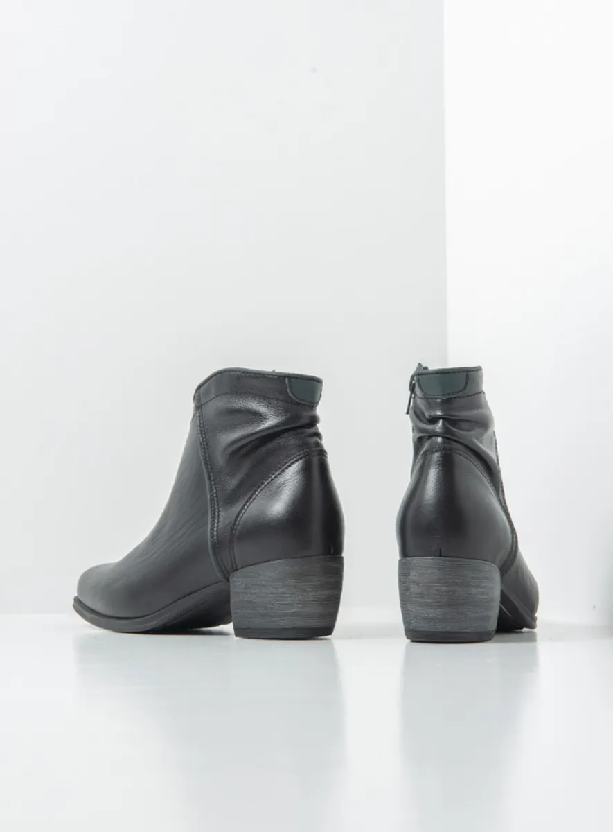 Wolky Enkellaarsjes 02886 Montalba HV 38000 zwart leer
