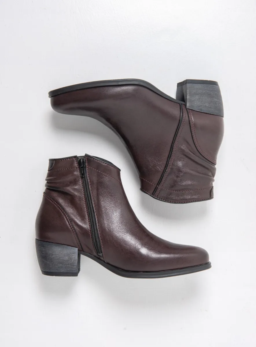 Wolky Enkellaarsjes 02886 Montalba HV 38551 bordeauxrood leer