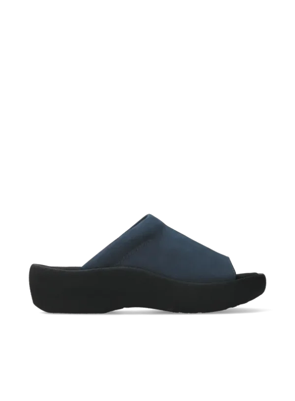 Wolky Nassau - denim nubuck Slippers voor dames