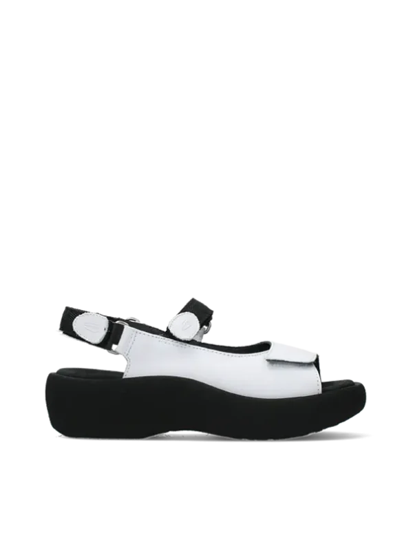 Wolky Jewel - wit leer Sandalen voor dames