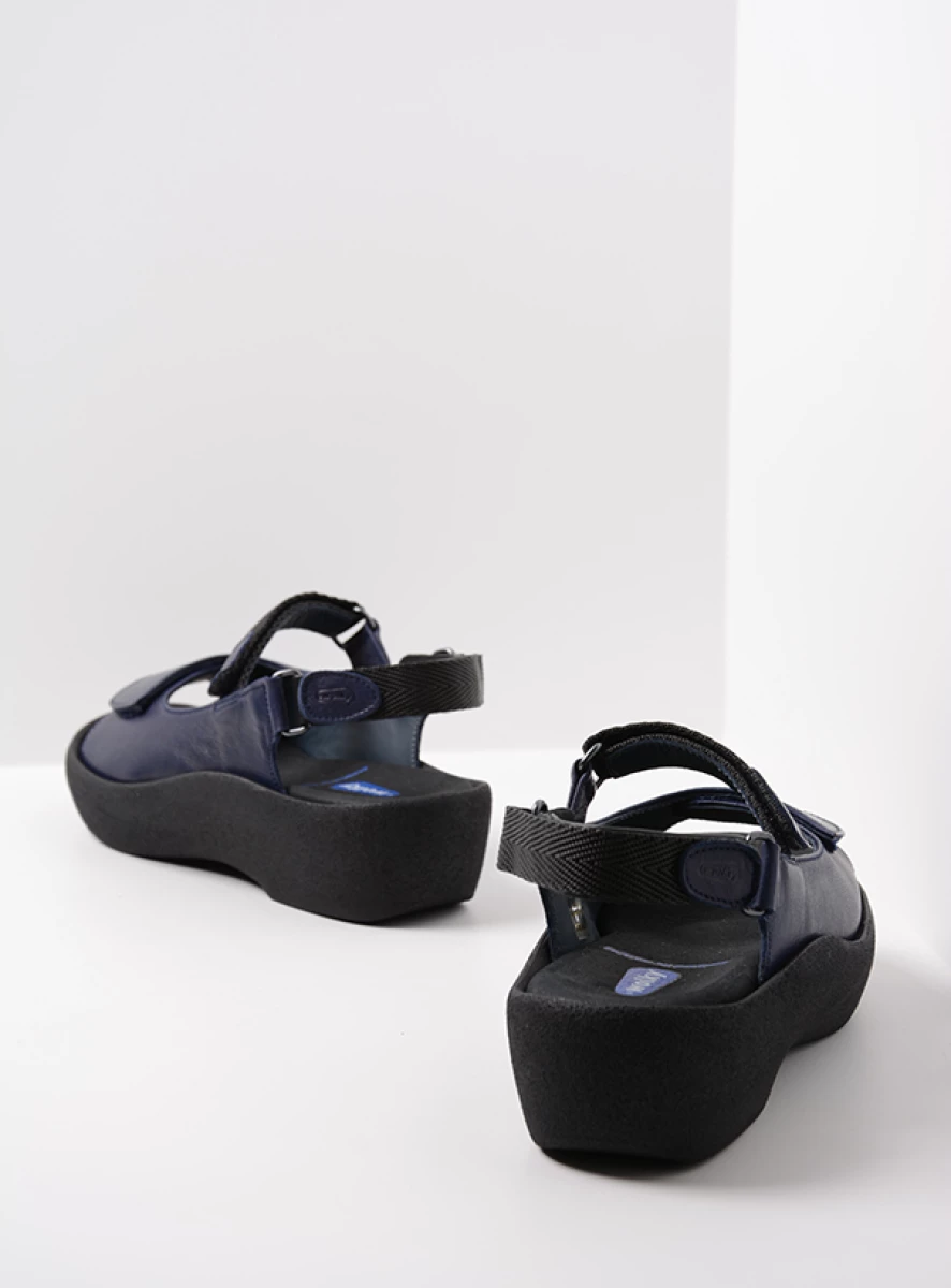 wolky sandalen 03204 jewel 34800 blauw leer back