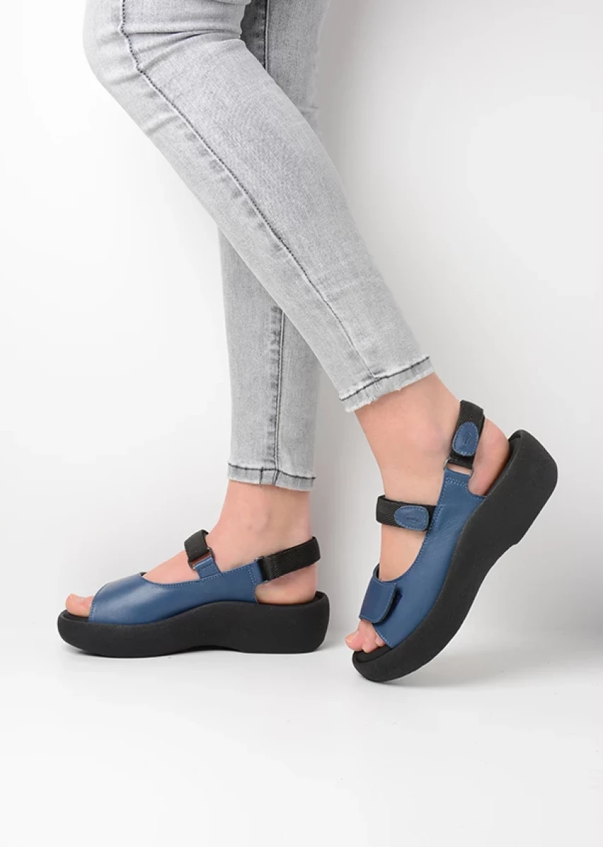 wolky sandalen 03204 jewel 34840 jeans leer detail