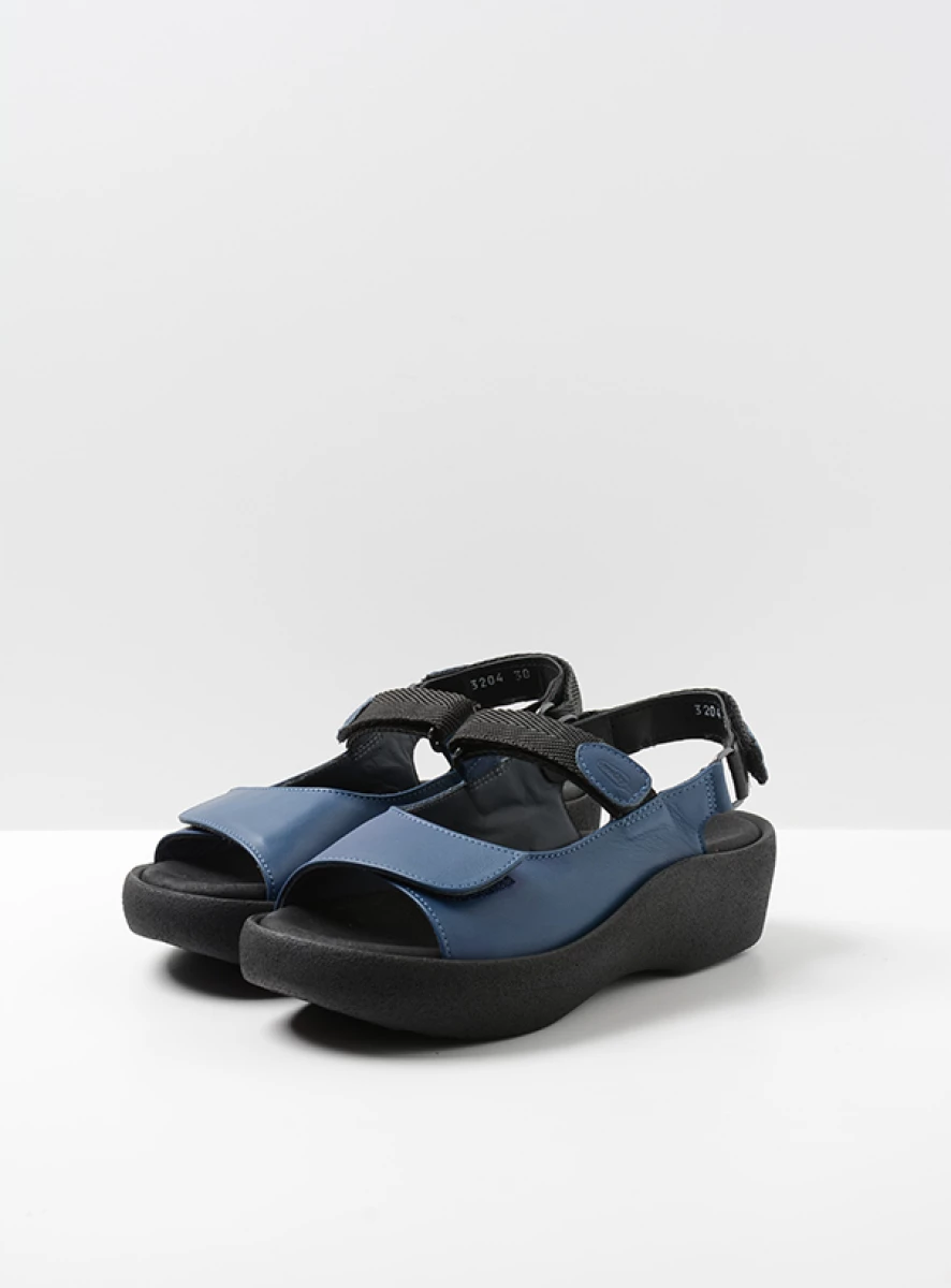 wolky sandalen 03204 jewel 34840 jeans leer front