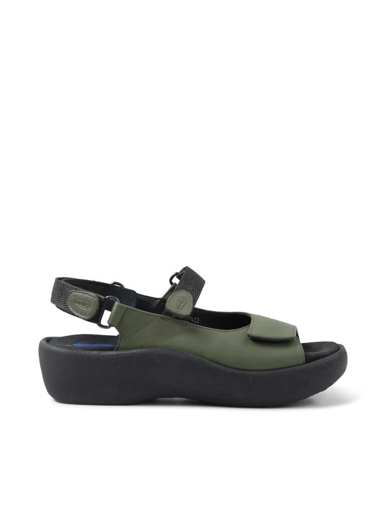 Wolky Sandalen 03204 Jewel 50701 saliegroen leer