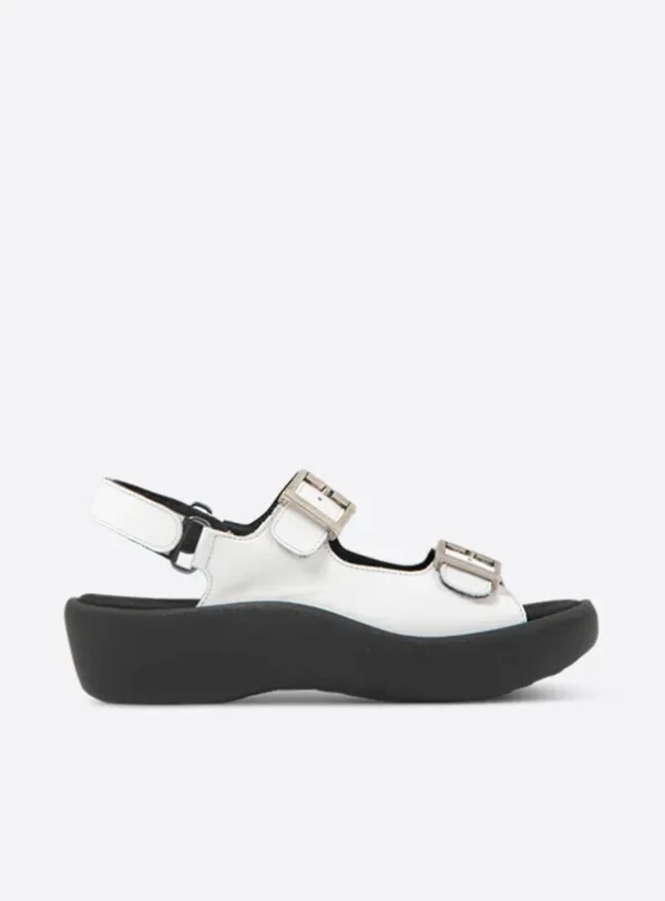 Wolky Fortune - wit leer Sandalen voor dames