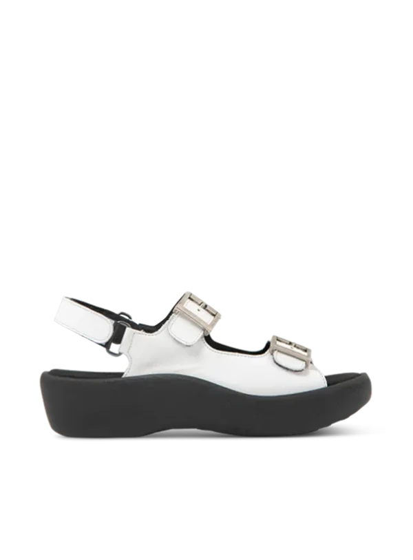 Wolky Fortune - wit leer Sandalen voor dames