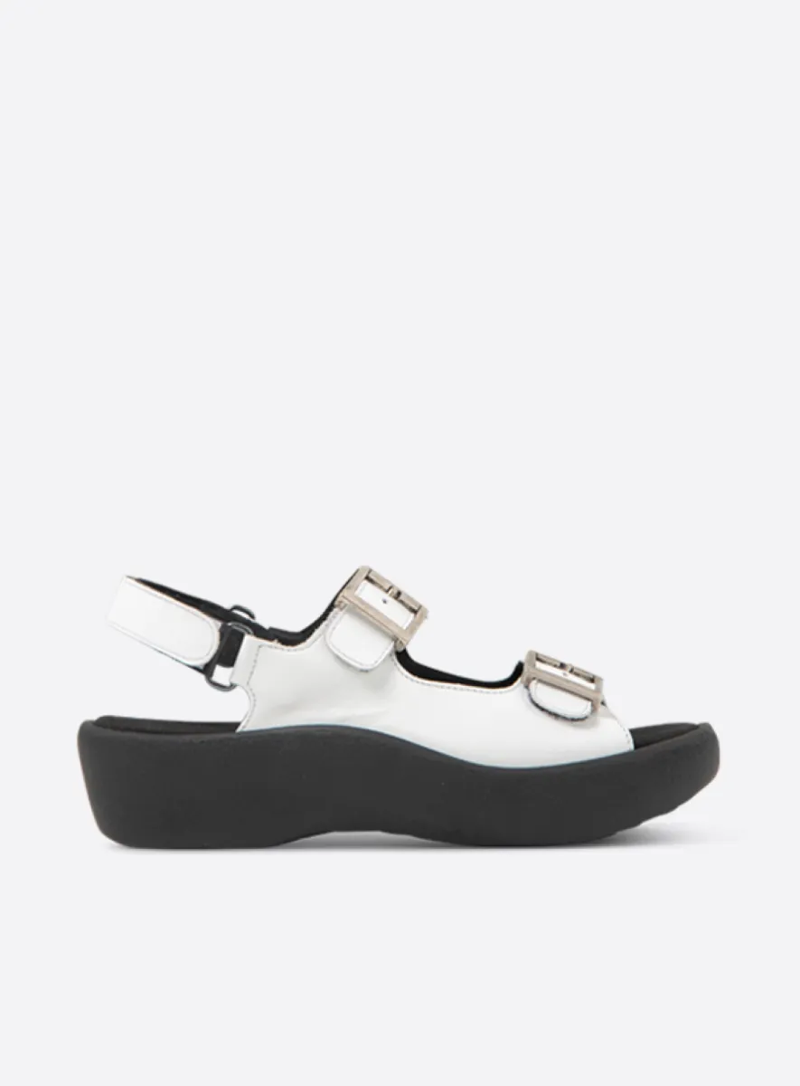 Wolky Fortune - wit leer Sandalen voor dames