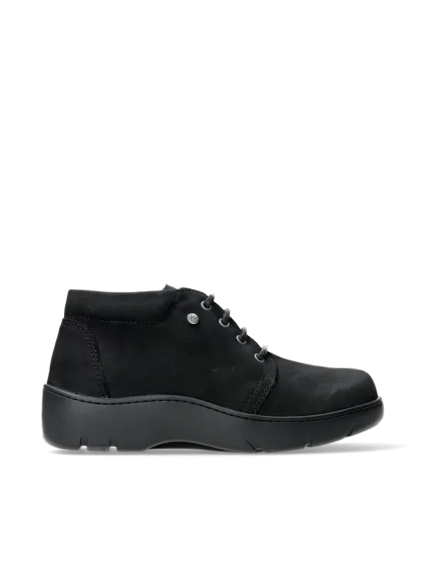 Wolky Tarda WR - zwart nubuck Hoge veterschoenen voor dames