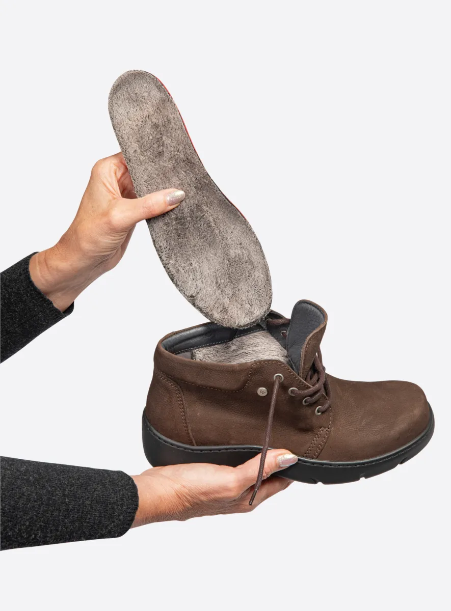 Wolky Hoge veterschoenen 03255 Tarda WR 11300 bruin nubuck