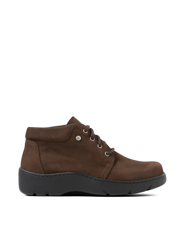 Wolky Tarda WR - bruin nubuck Hoge veterschoenen voor dames
