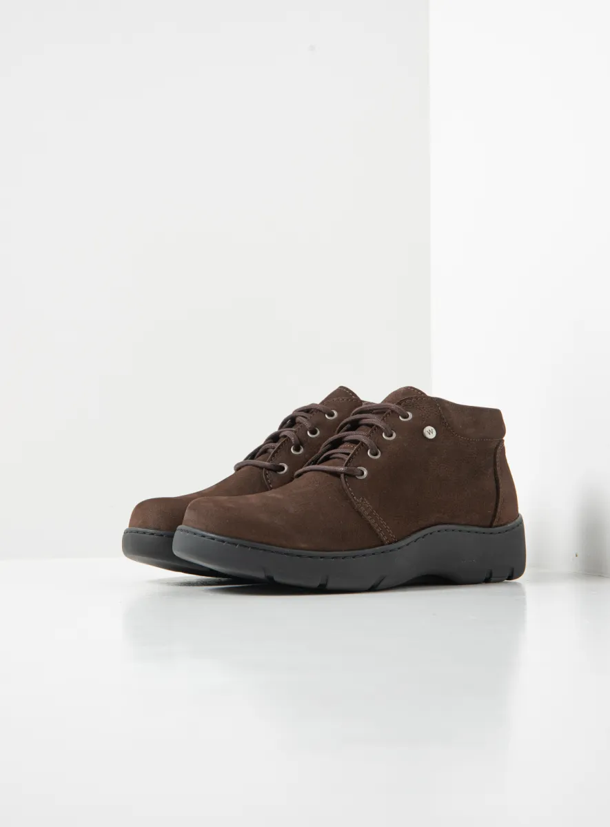 Wolky Tarda XW-WR - bruin nubuck Chroomvrije schoenen voor dames
