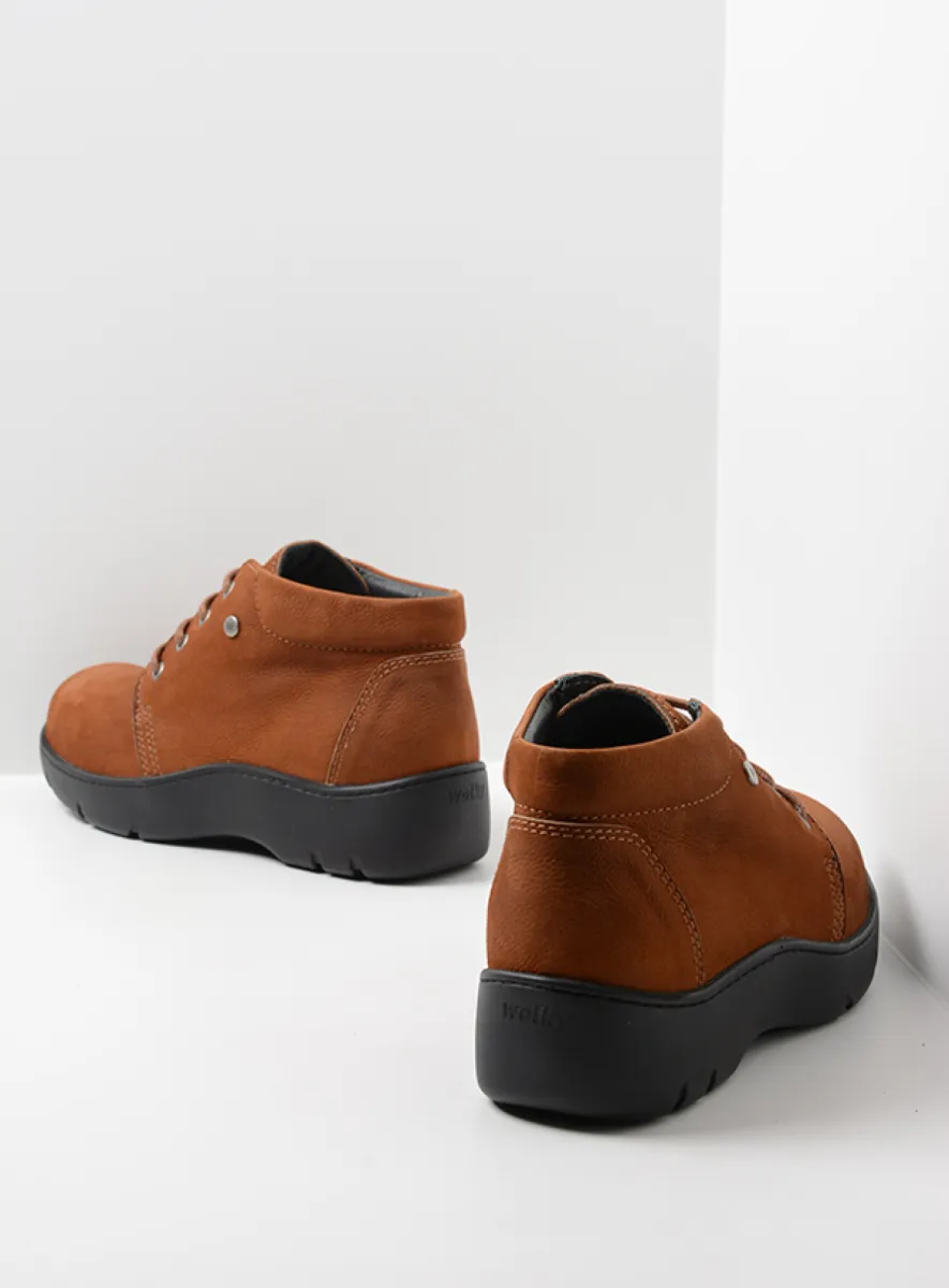 Wolky Hoge veterschoenen 03255 Tarda WR 11430 cognac nubuck
