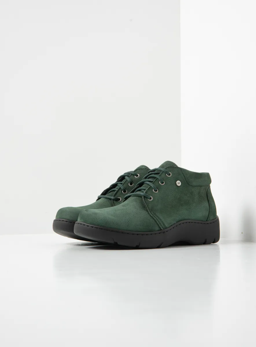 Wolky Tarda XW-WR - groen nubuck Chroomvrije schoenen voor dames