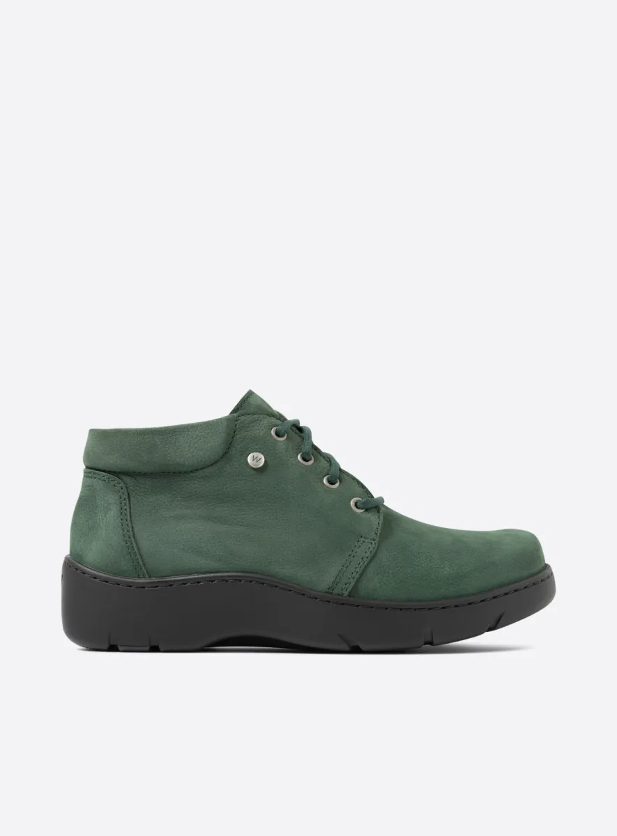Wolky Tarda XW-WR - groen nubuck Chroomvrije schoenen voor dames