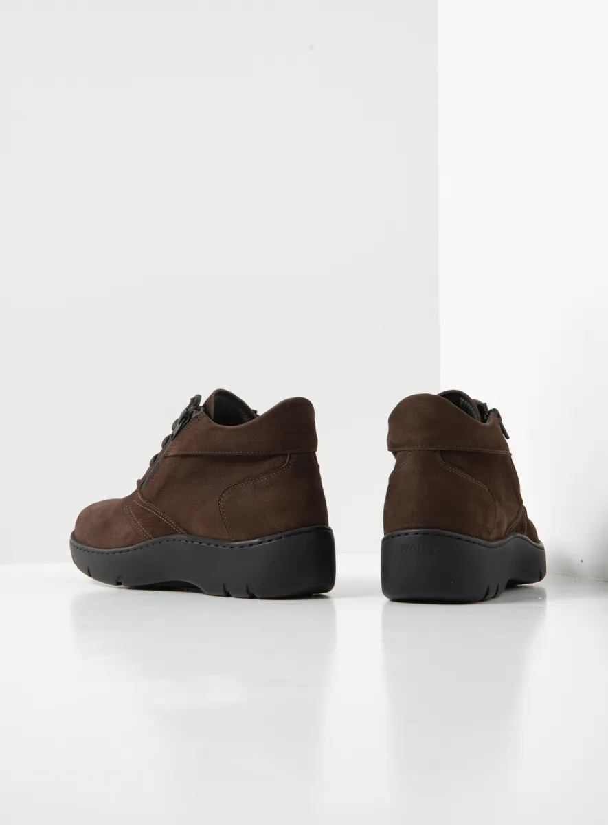 Wolky Annemarie - bruin nubuck Comfort schoenen voor dames