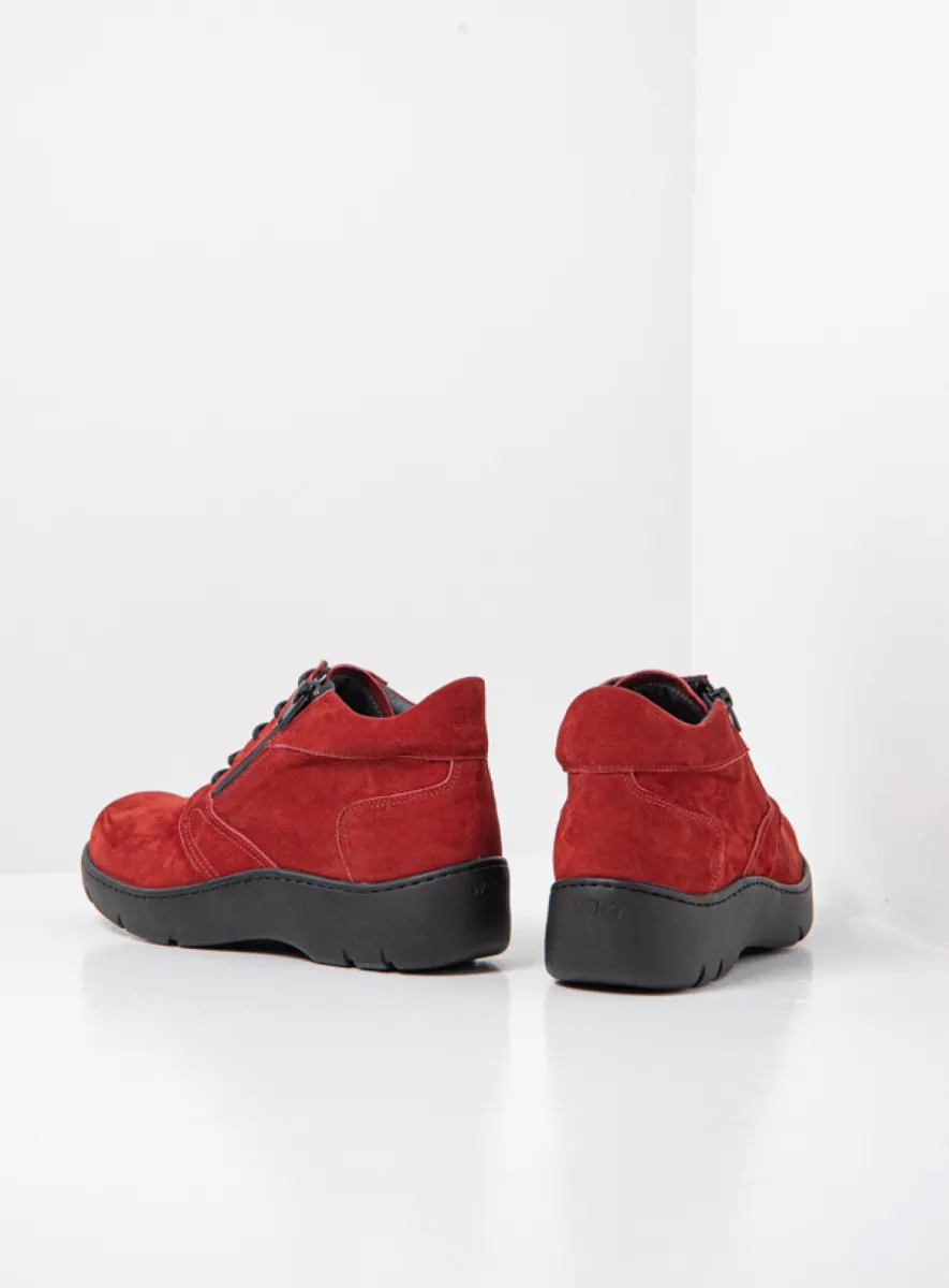 Wolky Veterschoenen 03257 Annemarie 11553 kersenrood nubuck
