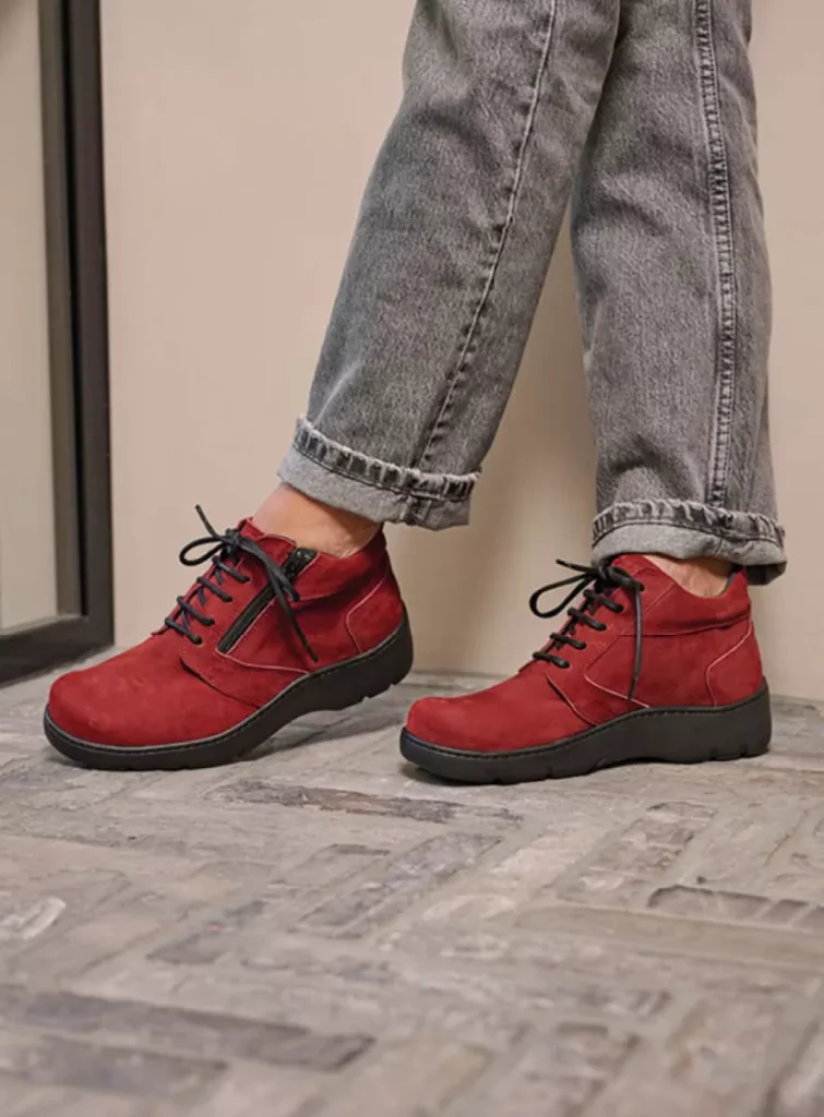 Wolky Veterschoenen 03257 Annemarie XW 11553 kersenrood nubuck