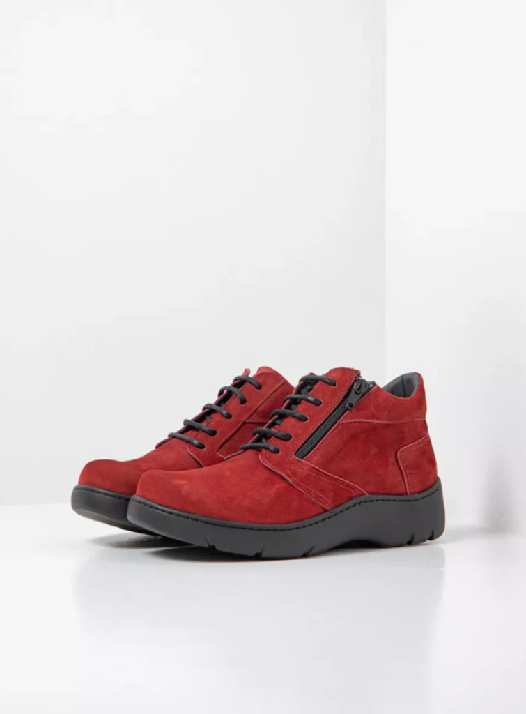 Wolky Veterschoenen 03257 Annemarie XW 11553 kersenrood nubuck