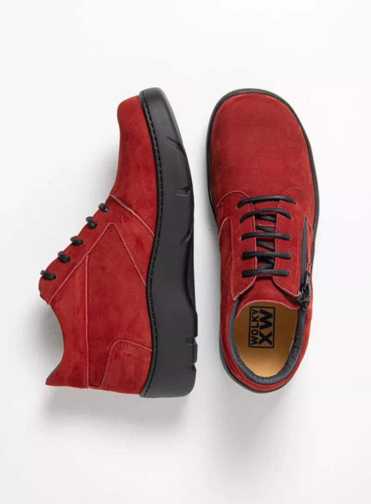 Wolky Veterschoenen 03257 Annemarie XW 11553 kersenrood nubuck