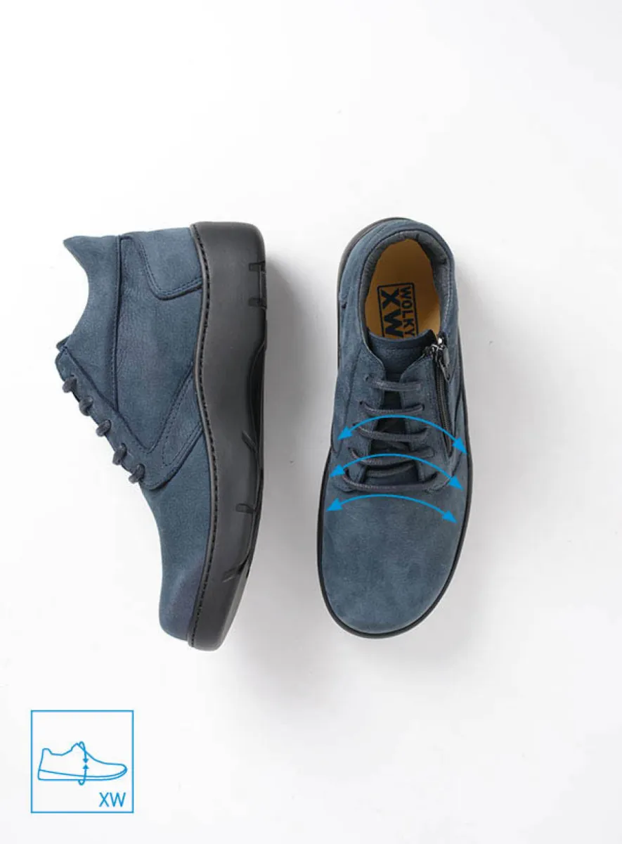Wolky Veterschoenen 03257 Annemarie 11820 denimblauw nubuck