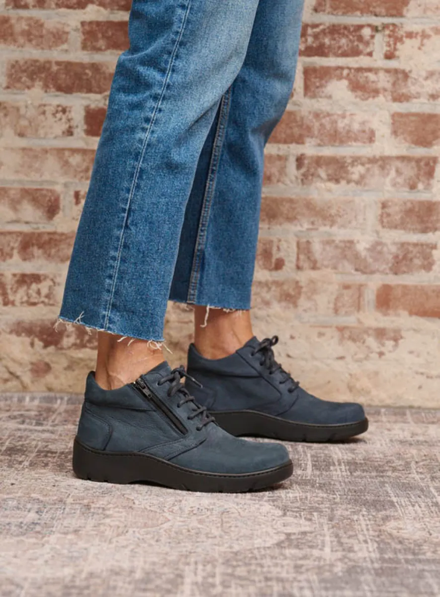Wolky Veterschoenen 03257 Annemarie 11820 denimblauw nubuck