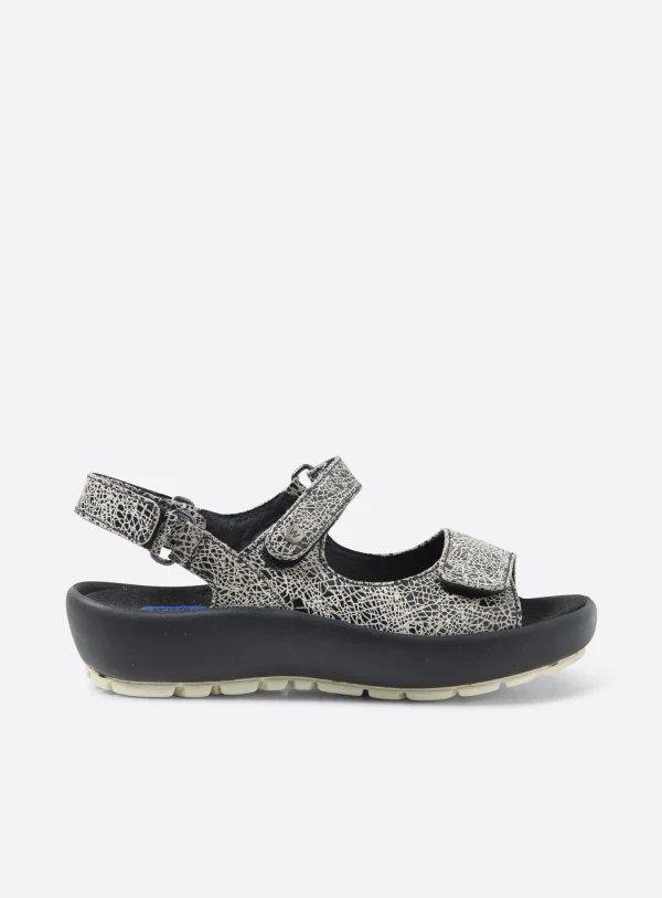 Wolky Brasilia - offwhite suede Sandalen voor dames