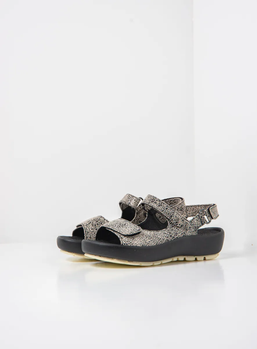 Wolky Brasilia - offwhite suede Sandalen voor dames
