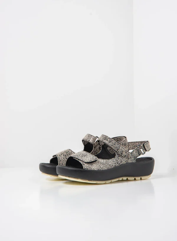 Wolky Brasilia - offwhite suede Sandalen voor dames