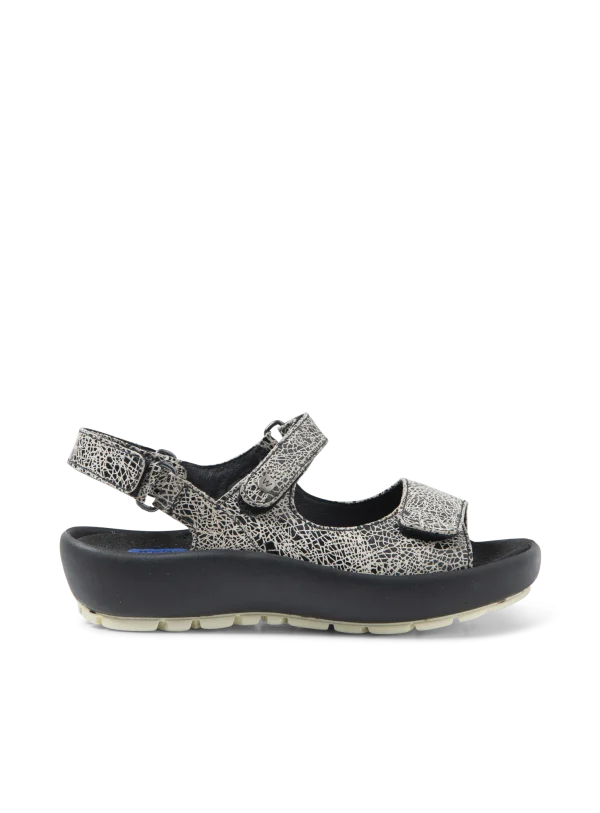 Wolky Brasilia - offwhite suede Sandalen voor dames