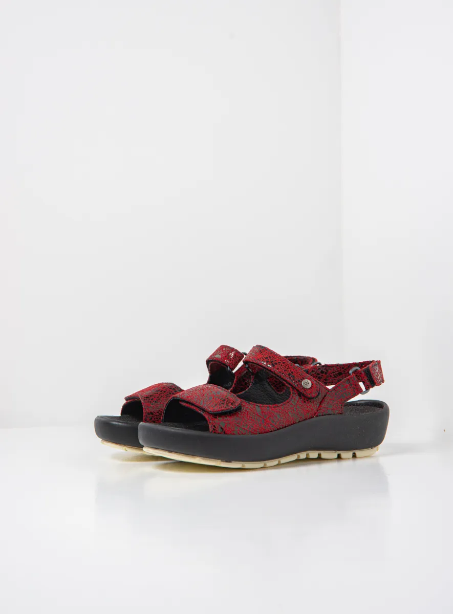 Wolky Sandalen 03333 Brasilia 40500 rood suede