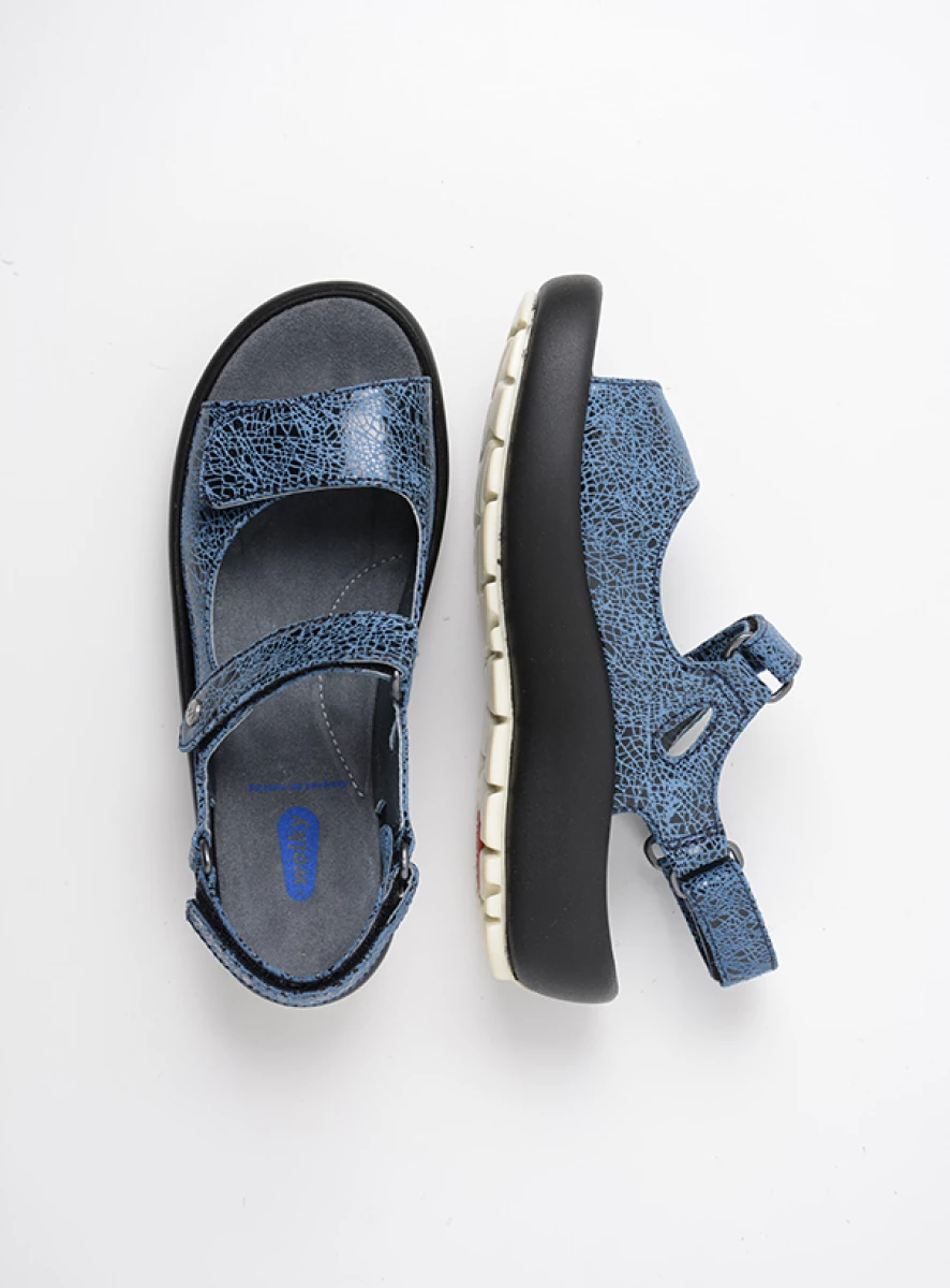 wolky sandalen 03333 brasilia 40820 denim blauw leer top