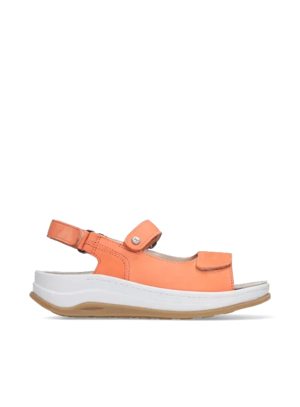 Wolky Adura - oranje nubuck Sandalen voor dames