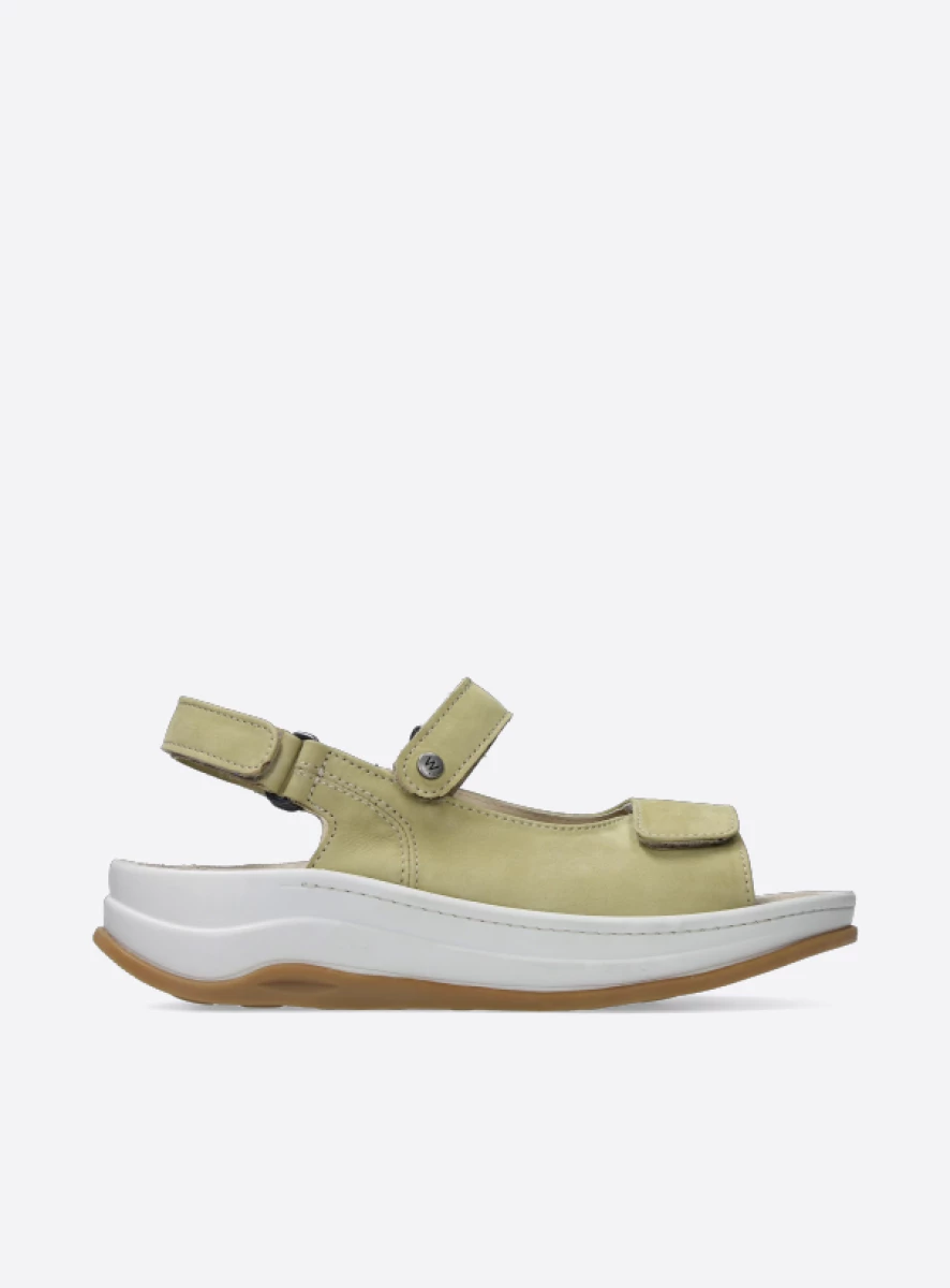 Wolky Sandalen 03350 Adura 10708 lichtgroen nubuck