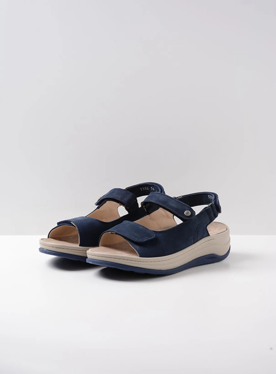 wolky sandalen 03350 adura 10827 denim nubuck front