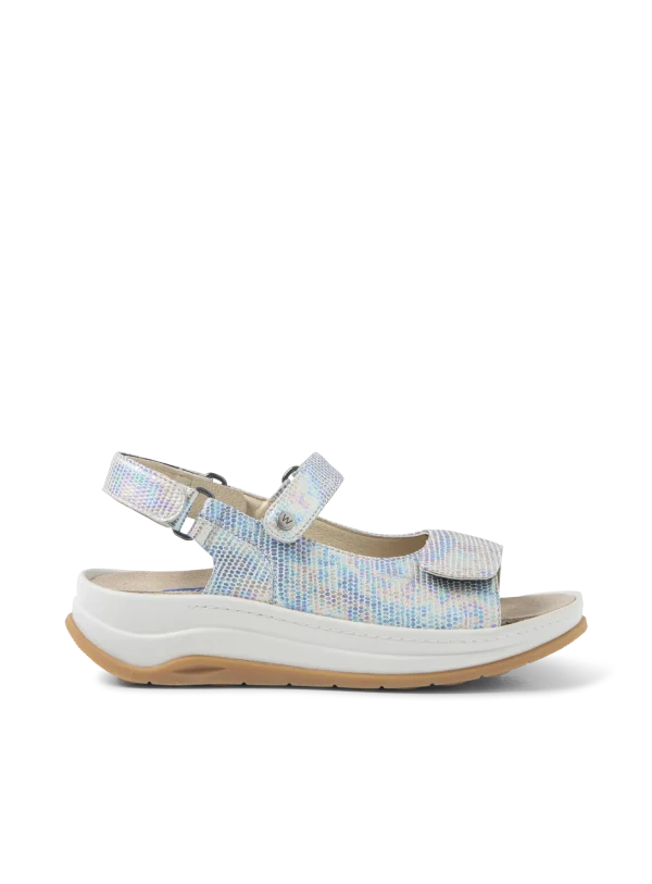 Wolky Adura - multi metallic leer Sandalen voor dames
