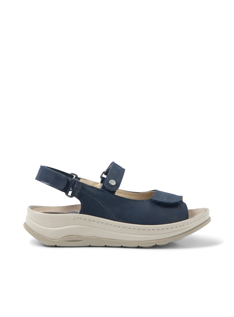 Wolky Sandalen 03350 Adura 36820 denimblauw effectleer
