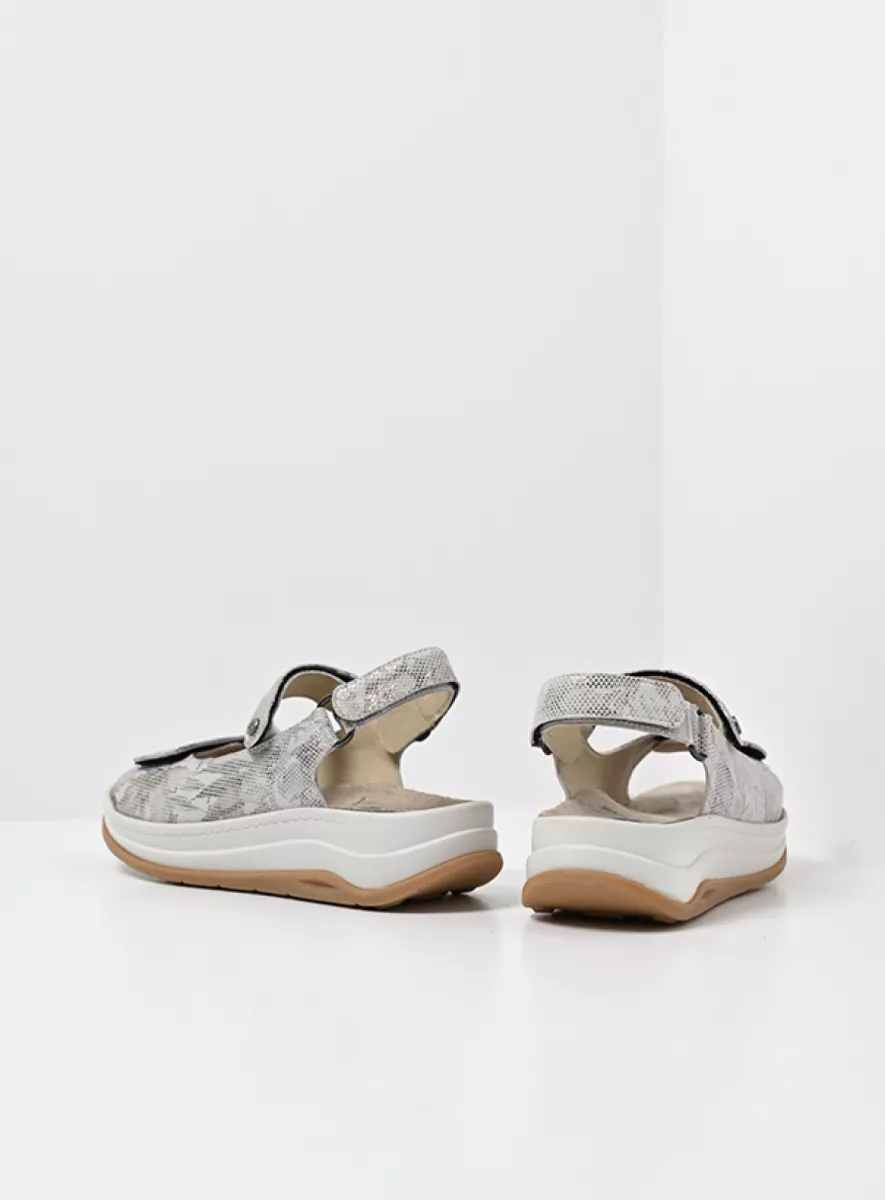 Wolky Sandalen 03350 Adura 75390 beige bloemen leer